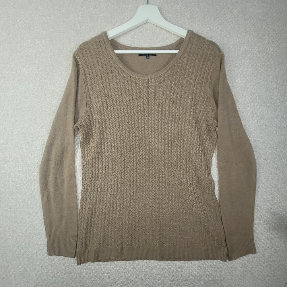 Cozy Napa Valley Tan Sweater - Women's Large
